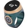 Alomejor Smart Ring Contatore con Grande Display LCD | Design impermeabile, dimensione regolabile, controllo touch, materiale ABS resistente