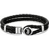 LOWELL Juventus | Bracciale in Cuoio con Logo, Bracciale Uomo, Idea Regalo,