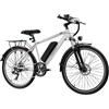 MUSELR BK900 Bicicletta elettrica per adulti Batteria rimovibile da 48 V 15 Ah, modello unisex da 26 pollici, autonomia di 100 km in modalità PAS, cambio a 7 marce, doppio freno a disco