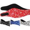 Cabilock 4 Pezzi Fascia per Doccia e Nuoto Regolabile in Neoprene Chiusura | Protezione per Orecchie e Chioma, Design Stampato, Include Tappi, per Lavaggio e Piscina
