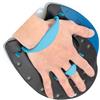 ULTECHNOVO Pagaie da Nuoto 1 Paio per Allenamento, Blu Regolabili | PP e Silicone, Forma Aperta del Palmo, per Principianti e Agonisti, Uso in Squadra, Taglia S