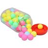 JECOMPRIS Palline da Ping Pong in PP 40mm 100 Pezzi Senza Cuciture | Colori Vivaci, Visibilità Elevata, Non Sbiadiscono Facilmente, per Eventi, Sagre, Bar e Club Colore Casuale