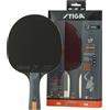Stiga Vision 4-Star - Racchetta da ping pong, colore: nero/rosso