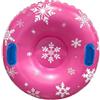 LOVIVER Snow Tube Gonfiabile Sgonfiabile Tubo da Neve Gonfiabile con Finitura Tubo da Slittino Anello per Famiglie, Giardino in Inverno, Di Neve