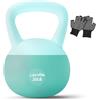 LAVVON Kettlebell morbido - Base imbottita resistente agli urti e antiscivolo, kettle bell antiscivolo per allenamenti a casa, set di kettlebell per allenamento di forza sicuro per donne e uomini