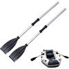 Pesoncarl Kayak Paddle 2pcs 126 cm in Alluminio in Alluminio Staccabile delegabile Paddle Portatile Paddle Addensato Kayak Leggero Paddles 2 Pacchetto per Barca Gonfiabile Remo, pagaie