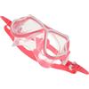 NUOBESTY Maschera Subacquea con Copri-naso, Vetri Temperati, Rosa | Silicone con Bordo Ermetico, Fascia Regolabile e Fibbia Mobile, Visione Chiara senza Appannamento