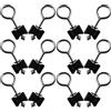HANABASS 15 Set Viti Rotonde per Trampolino Dadi, Acciaio Zincato Nero | Ricambio Rapido, Manutenzione di Telai e Pali, per Tecnici e Strutture, Uso Esterno