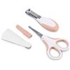 Nuvita 1138 - Set di Forbicine con Punte Arrotondate, Tagliaunghie e Lime per Unghie - Pink