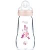 MAM Istruzioni in Lingua Straniera - Mam Biberon di Vetro, 260 Ml, 0+ Mesi, Flusso Tettarella 2, Rosa