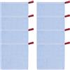 HCVERTE 8 Lavette Viso Cotone, Salviette Struccanti Lavabili Riutilizzabili | Cotone Morbido, Assorbenti, Lavabili e Riutilizzabili, Anello per Appenderle, per Viso, Mani, Bagno e Viaggio