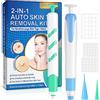 CKurityn Kit di trattamento dermatologico, trattamento anti-acrochords, con 60 micro e normali etichette cutanee (da 1 mm a 9 mm) per viso e corpo, con 36 cerotti riparatori.