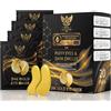 ROJ LUXOR Patch Occhi Oro 24K 20 Paia - Maschera Contorno Occhi in Idrogel con Collagene, Caffeina, Niacinamide e Acido Ialuronico - Contro Occhiaie, Borse e Rughe - Per Donna e Uomo