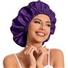 Edoneery Cuffia per Capelli in Raso da Donna, Seta, Berretto da Notte per Capelli Naturali