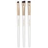 BRAWNA Set di 3 pennelli per sopracciglia e eyeliner - Pennelli di precisione per Brow & Lip Mapping - Pennello piatto correttore - trucco PMU, crema, polvere e pomade