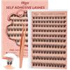 Higu clace Kit 120pz Ciglia Finte Ciuffetti D Curl con Pinzette (Natural 05)