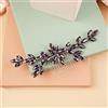 BERYUAN Pettine per capelli da donna con strass viola, a goccia, con strass, per matrimonio, fascia per capelli da sposa, per donne e ragazze (viola)