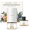 SenseFlow Diffusore di Oli Essenziali SF101 - Ultrasuoni Senza Acqua fumatore per Ambienti, 100% Vegetale, Aroma 120 Giorni, Ideale per Casa, Hotel e Studio - Minted Rosewood