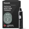 Panasonic ER-GN70-K ER-GN70-K - Rasoio per peli di orecchie e naso, da uomo, con sistema di pulizia a secco, ipoallergenico, ad alte prestazioni, colore: nero