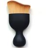 RN BEAUTY - Pennello per fondotinta Kabuki per cipria, crema liquida, per trucco viso, frullatore minerale, lucidatura, correttore a forma di S, strumento multifunzione per cosmetici, colore: marrone