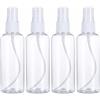 NJCXOLA 4 Pezzi Flaconi Spray,Riutilizzabile Tomizzatore Bottiglia di Profumo in Plastica, 100ml Bottiglia Spray Vuota, Trasparente Portatile Bottiglia,per Liquido Viaggio Cosmetico