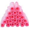 Jelquix Set di Bigodini Senza Rientranza per Permanenti in Resina, 20 Strumenti per Acconciature per Look Eleganti, Parrucchiere o Uso Domestico, Rosa/viola/grigio (Rosato)