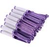 Jelquix Set di Bigodini Senza Rientranza per Permanenti in Resina, 20 Strumenti per Acconciature per Look Eleganti, Parrucchiere o Uso Domestico, Rosa/viola/grigio (PURPLE)