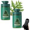 Generico Shampoo verde coreano al sapone per la crescita dei capelli, barra shampoo Nature Triangle, shampoo al sapone verde Nature Seven, controlla l'untuosità, elimina la forfora, rinforza i capelli (2PC)