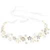 XFSRG Fascia Capelli Sposa con Fiori e Rami Cerchietto Foglie Vite per Capelli Copricapo da Sposa per Damigella Bambina Donna Matrimonio (Oro)