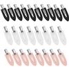 ZEVONDA 26 PCS Senza Piega Fermagli per Capelli - Senza Fermagli per Capelli Piegati Hair Styling Clip Parrucchiere Forcine per Ragazze Donne (Nero, Rosa, Bianco)