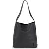 Berliner Bags Borsa Shopper Atlanta Donna Capiente a Tracolla in Vera Pelle | Nero, Fodera in Cotone, Tasca Interna con Cerniera, Tasca Posteriore, Chiusura Magnetica, per Lavoro e Università