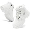 Yeeteepot Casual Stivali Donna Invernali Caldo Scarpe Neve Stivaletti | Comode Caldo Outdoor Stivali Moda Camminata Stivaletti Antiscivolo Escursionismo Scarponi