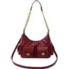 Generic Borsa Hobo a Tracolla a Catena Vintage da Donna, Borsa a Tracolla Multi Pocket