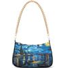 ALAZA Borse a tracolla da donna Vincent Van Gogh Starry Night Hobo Tote borsetta piccola pochette con chiusura a cerniera, Multi, 7.1x11x2.8in