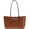 GUESS borsa a tracolla borsa shopper Janie Logo Girlfriend Carryall Cognac marrone