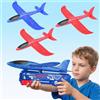 Mieryd Aereo Polistirolo, Aeroplano Giocattolo Schiuma con Pistola Giochi Bambini | Regalo Natale Compleanno Bimbi 3 4 5 6 7 8 9 10 Anni Gioco Giardino Esterno All'aperto Interattivi