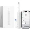 Laifen Wave Special Spazzolino Elettrico Sonico con Oscillazione & Vibrazione Dotato di App, 2 Testine di Ricambio, IP68 Impermeabile, Ideale per Viaggi(Bianco)