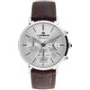 Lorenz Charleston 030273AA - Orologio Classico da Uomo al quarzo - Cronografo con Cinturino in Pelle marrone