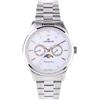 Lorenz - Orologio Classico da Uomo - Orologio con Fasi Lunari al quarzo Modello Montenapoleone 090009AA - Orologio con Cinturino in Acciaio