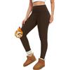 Svanco Leggings Termici Donna Invernali Felpati Caldi | Fodera Felpata Interna, Vita Alta, Taglio Elastico, Per Inverno E Uso Quotidiano