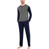 Aseniza Pigiama da Uomo Invernale, Pigiama a Maniche Lunghe in Cotone Semplice ed Elegante Pigiama Morbido Loungewear