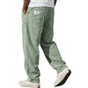 Generisch Pantaloni da uomo a coste larghi con elastico in vita | La gamba larga incontra la struttura a costine verticali per uno stile streetwear quotidiano