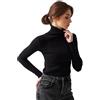 QKEPCY Donna Maglione a Maglia Morbido Pullover Casual Knitted Bluse Manica Lunga Moda Girocollo Tops Maglieria per Autunno Inverno Felpe