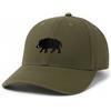 Tindo Cappellino da caccia, colore verde scuro, con zeppa nera ricamata, unisex, per uomo e donna, robusto berretto da baseball, per area di lavoro, seduta e attività all'aperto