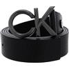 Calvin Klein Adjustable Leather Belt W95 Black - accorciabile