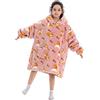 Pterygoid Coperta oversize per bambini, con cappuccio, Sherpa FLeece con cappuccio, coperta indossabile con cappuccio, per ragazze e ragazzi con tasca per bambini adolescenti, Corgi