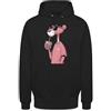 Unibly Felpa con cappuccio unisex con motivo pantera rosa con bolle | Questa fantastica pantera rosa con occhiali da sole e bevanda porta un'atmosfera rilassata nella tua vita quotidiana.