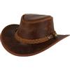 Black Jungle - Cappello in pelle Bulat, cappello australiano, stile cowboy