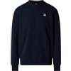 NORTH SAILS Felpa Uomo in Cotone Organico con Patch Logo