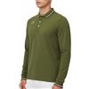 Kappa Polo Uomo Manica Lunga in Cotone Piquet 100% Cotone - 200 gr.